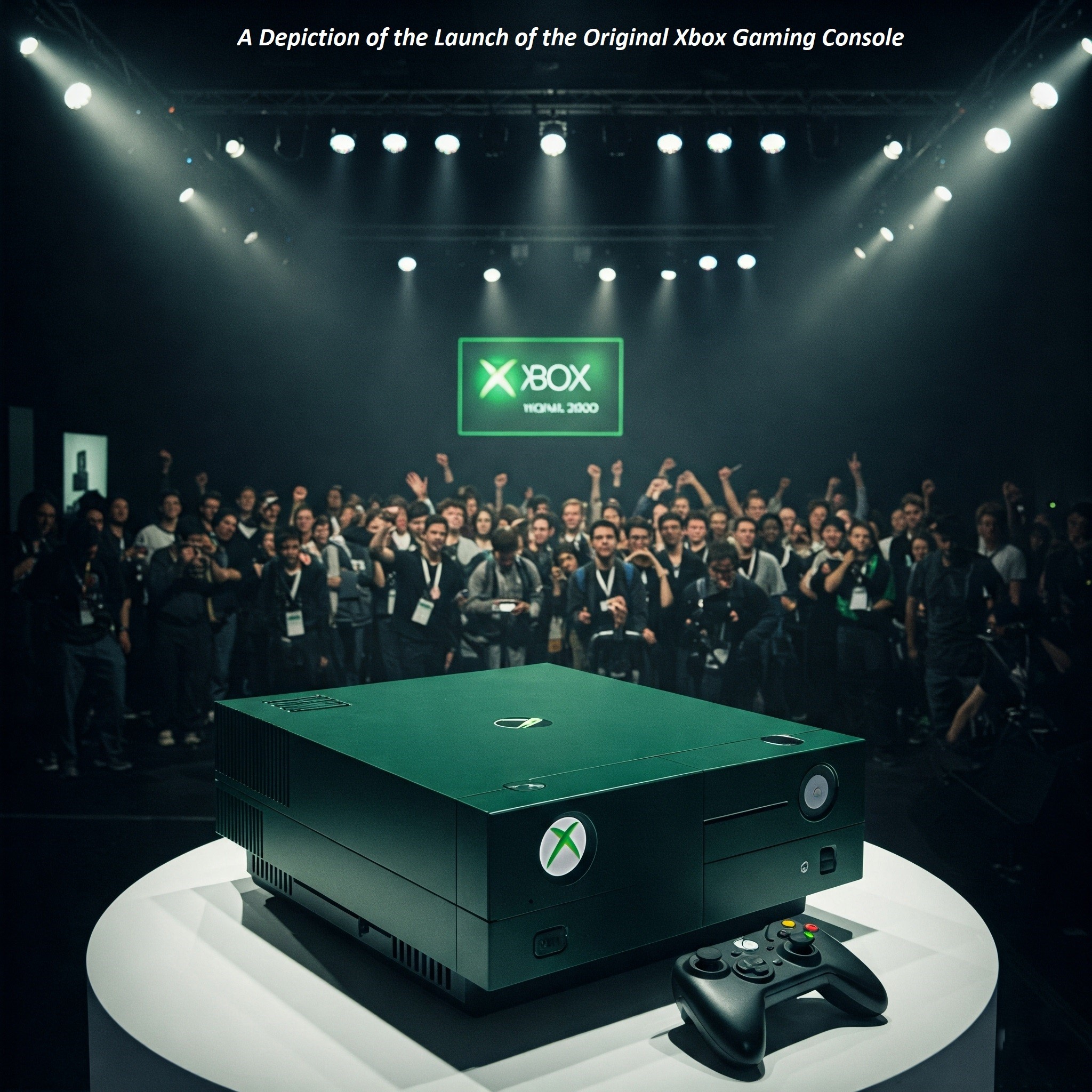 A-Depiction-of-the-Launch-of-the-Original-Xbox-Gaming-Console _ Image by Bandile Ndzishe of Bandzishe Group